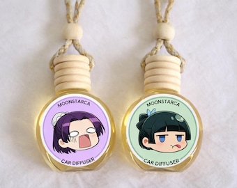 Mao Mao & Jinshi Car Diffuser – Apothecary Diaries Anime Air Freshener – Cute Chibi Car Charm – 10ml Fragrance |