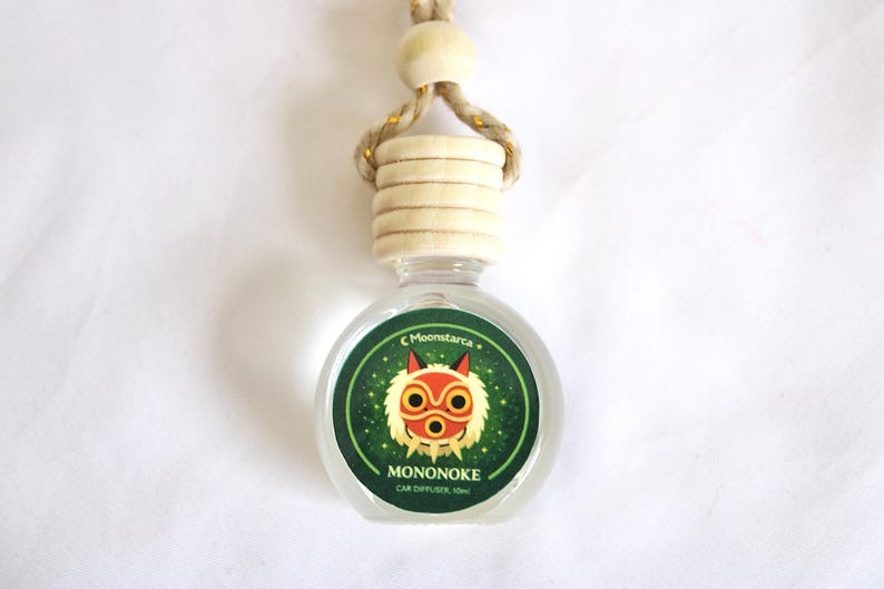 cozy anime car decor inspired by Ghibli style hanging car diffuser