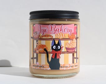 Livraison de chat | Bougie inspirée | Bougie Anime | Beurre, gâteau, épices.