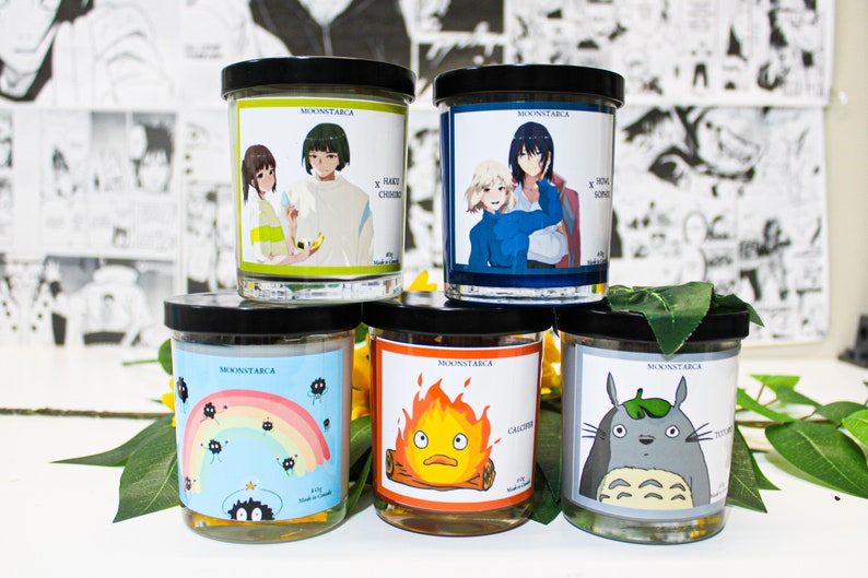 Studio Anime Candles Pick Your Character Etsy