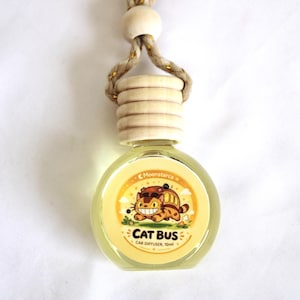 cozy anime car decor inspired by Ghibli style hanging car diffuser
