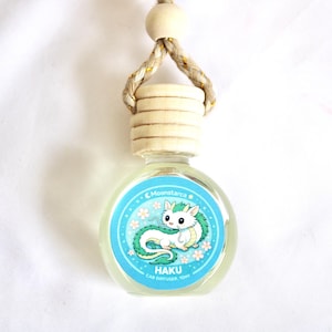 cute Ghibli haku themed car air freshener hanging glass diffuser