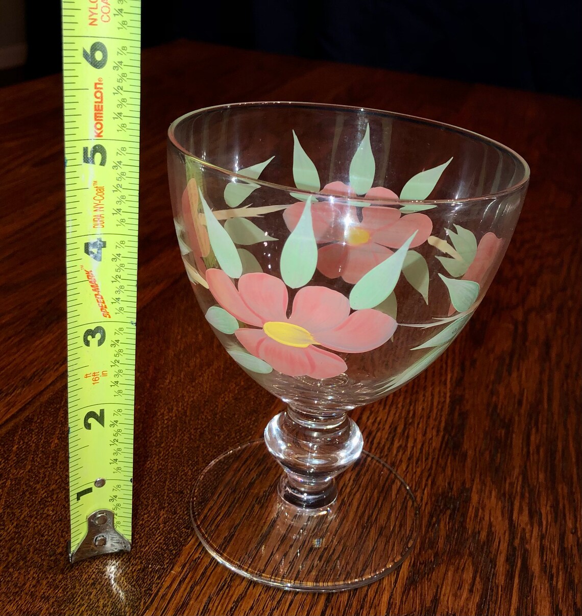 Desert Rose Imperial glass 5 inch Goblet Etsy