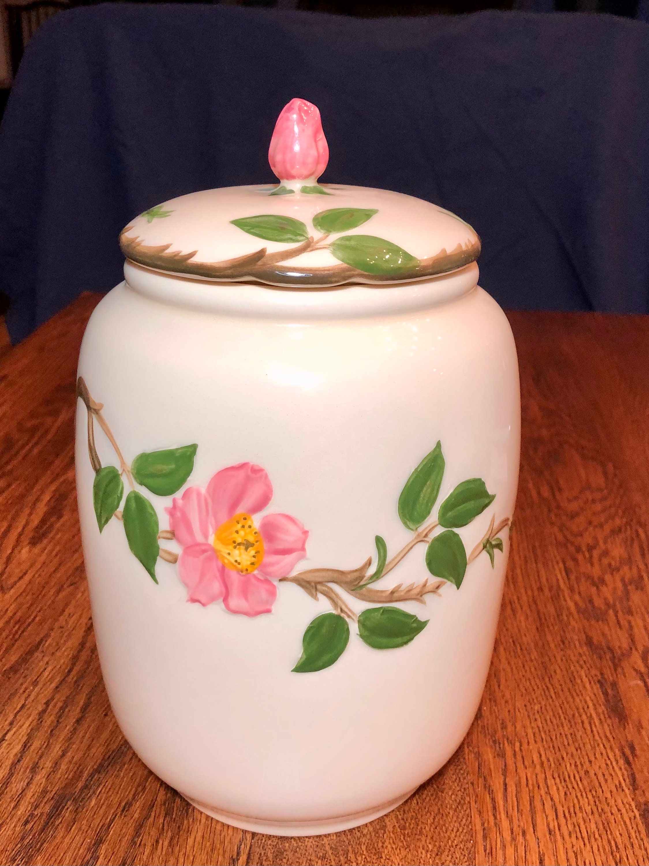 Rare Franciscan Desert Rose Cookie Jar 1950s Etsy