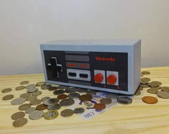 Nintendo nes control piggy bank