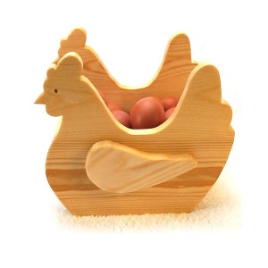 Wooden egg rack / Hen egg holder / chicken egg basket Bild 1