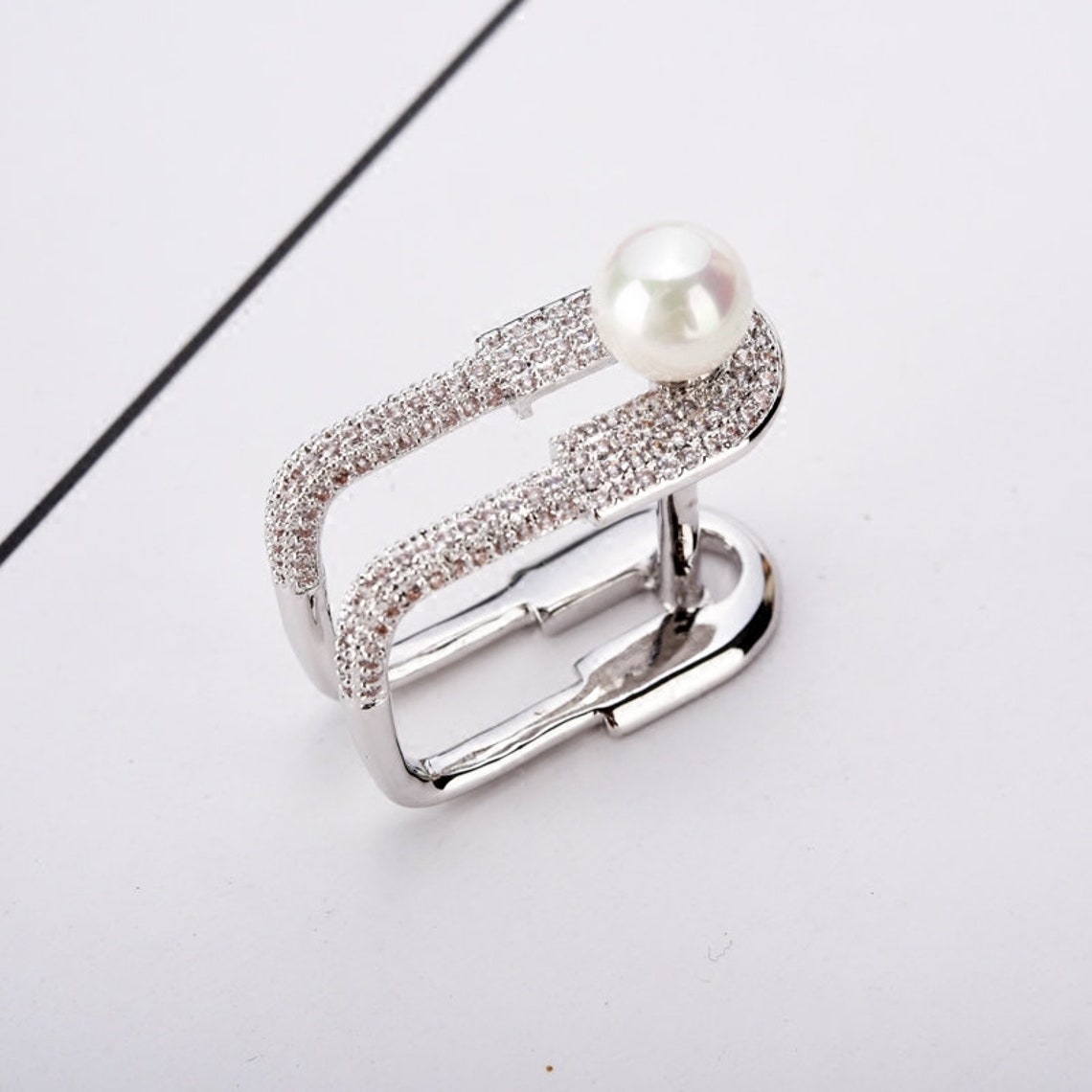 Scarf ringdiamond scarf ring accessories smooth scarf ring Etsy