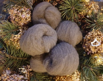 Fibre de qivut (buffle musqué) 100 % naturelle, non colorée, récoltée dans le toundra arctique. La fibre la plus chaude du monde. 10 grammes.