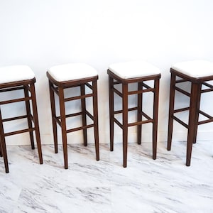 Mid century modern european bar or counter stools