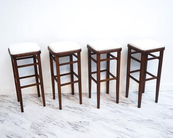 Mid century modern european bar or counter stools