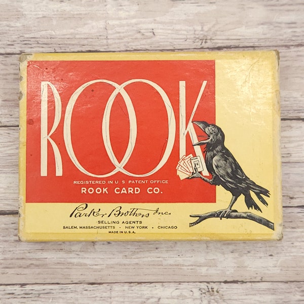 Parker Brothers Games, Rook Card Game, Game Night Gifts,  Family Games, Vintage Games, Card Games for Adults, Vintage Gifts