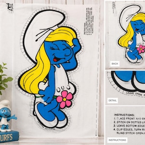 Smurf Fabric by the Yard - Etsy