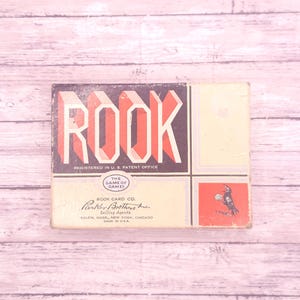 Parker Brothers, Rook Card Game, Game Night Gifts,  Family Games, Vintage Games, Card Games for Adults, Vintage Gifts, Family Game Night