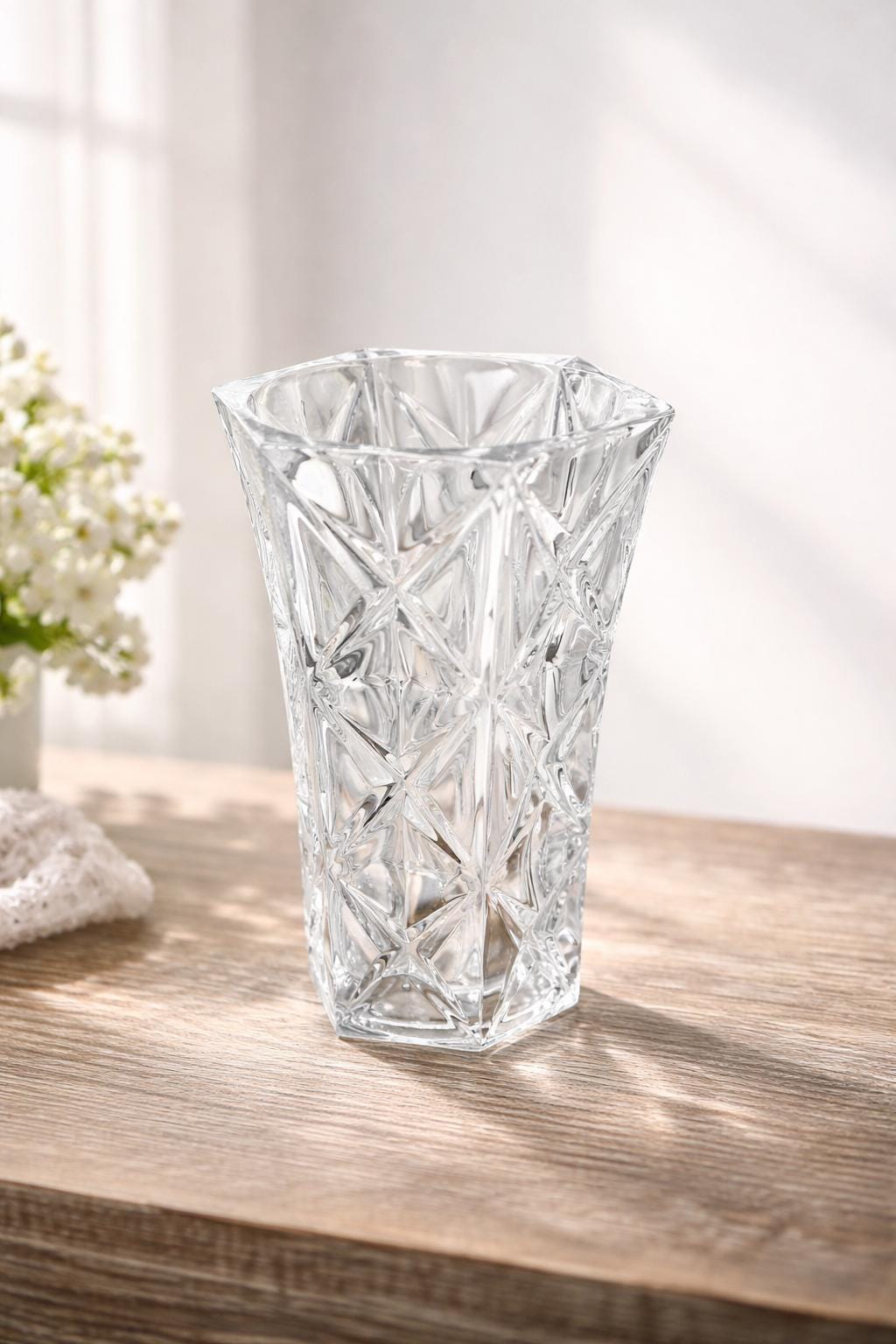 Crystal D Arques France Vase - Etsy