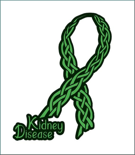 Awareness Ribbon Kidney Disease Ribbon Green Ribbon Car/ | Etsy