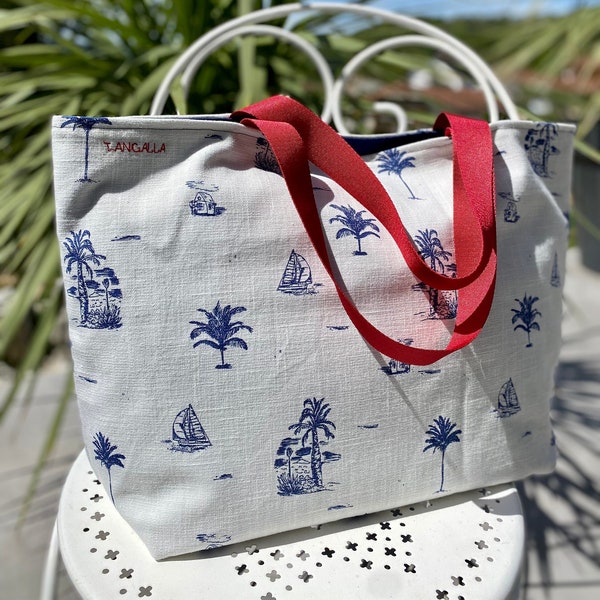 Cabas-Sac de plage-Beach bag-Tote bag-Sac de courses