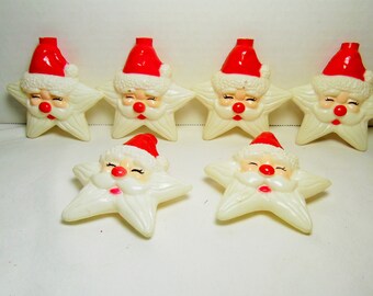 Santa star light covers for string lights Christmas light covers star shaped Santa Claus