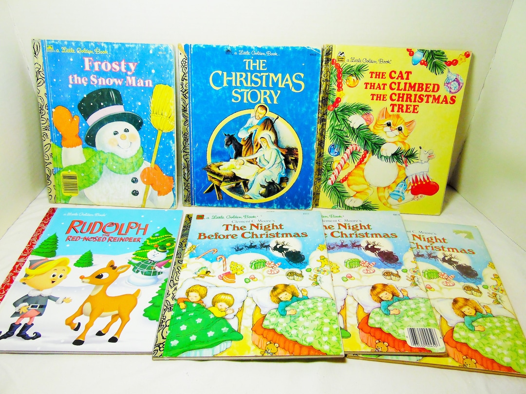 Little Golden Book Frosty the Snowman the Christmas Story the Night Before Christmas Rudolph the