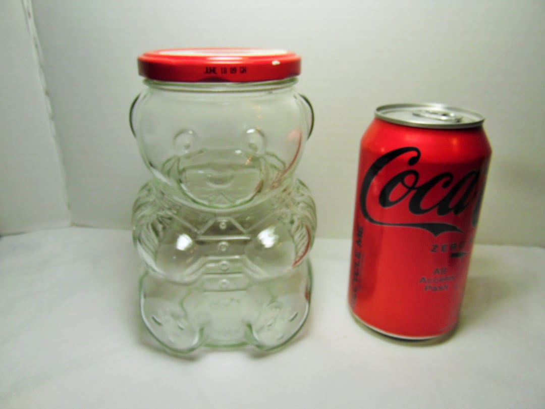 Vintage Kraft Jelly Bear Jar Vintage Bear Jar Honey Bear Clear Etsy