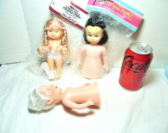 Vintage Air Freshener doll Half body doll for doll making crochet doll body Mrs. Claus doll, Brown haired doll body Cindy doll Poupee Cindy