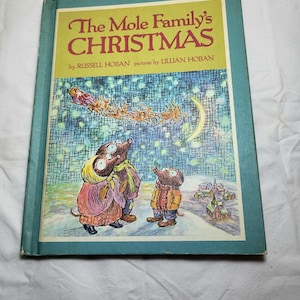 Vintage Childrens book 1969 The Mole Familys Christmas Vintage Mole family book Vintage Weekly reader book Vintage Christmas book
