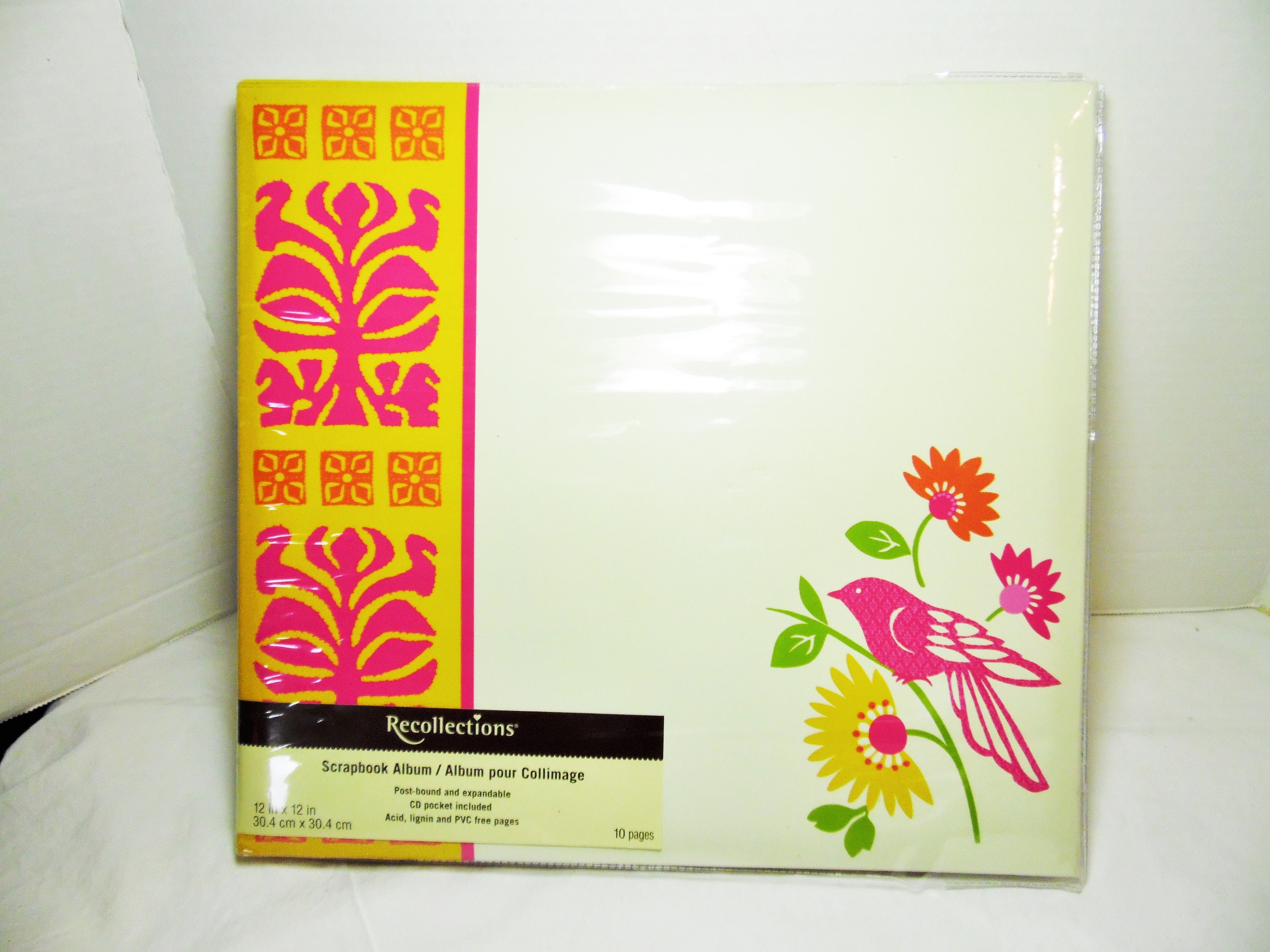 Recollections Scrapbook Album 12 X 12 in 10 Pages Post Bound Expandable