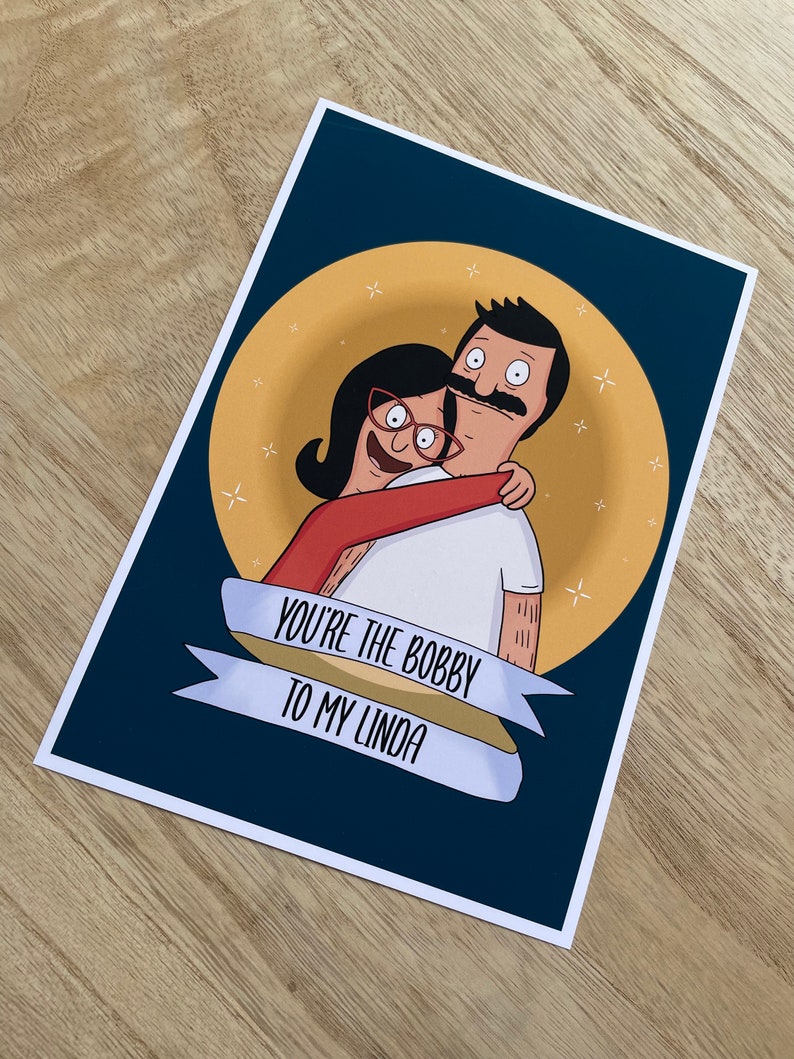 Bobs Burgers Couple Print Anniversary Present Bobs Burgers Etsy