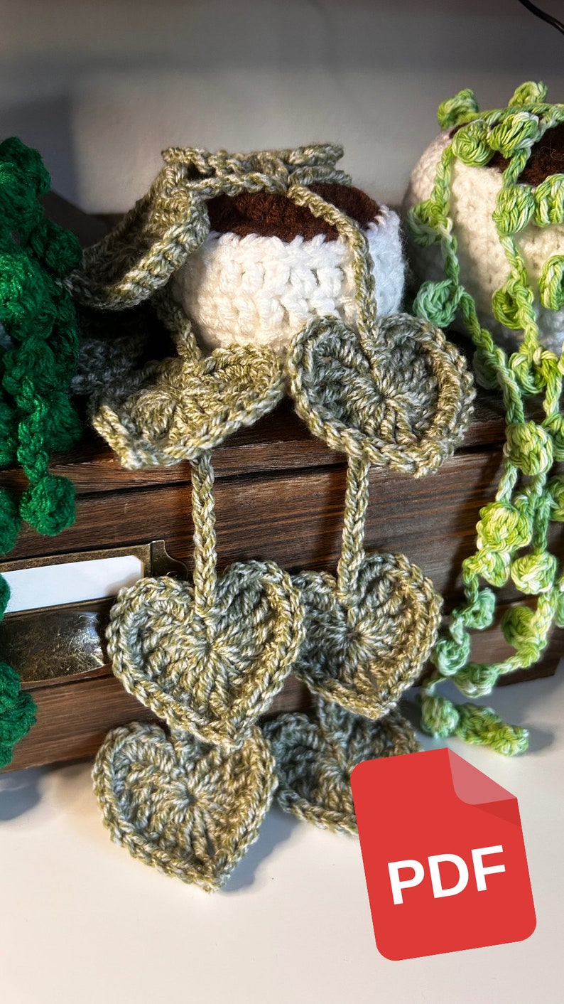 String of Hearts Crochet Plant Pattern PDF PDF Only Etsy