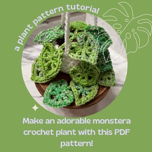 Monstera Crochet Plant Pattern PDF (PDF Only!)