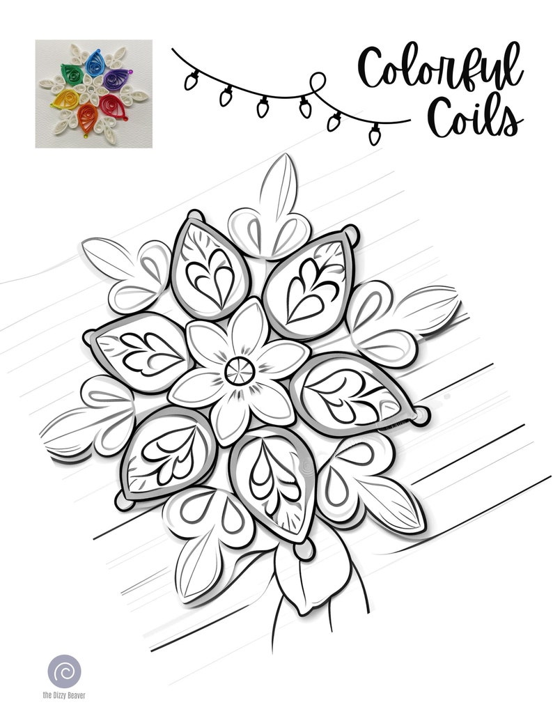 Snowflake Coloring Page. Digital Download. All Ages. Christmas Activity
