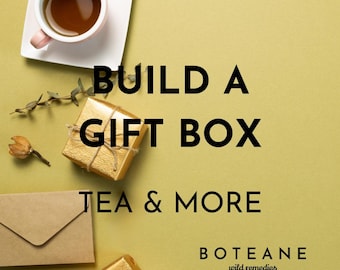Crea una caja de regalo → COMIENZA AQUÍ / Set de regalo de té y bienestar de Boteane