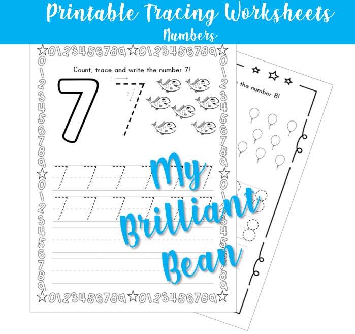 62 letter number tracing worksheets for kindergarten pre k etsy ireland