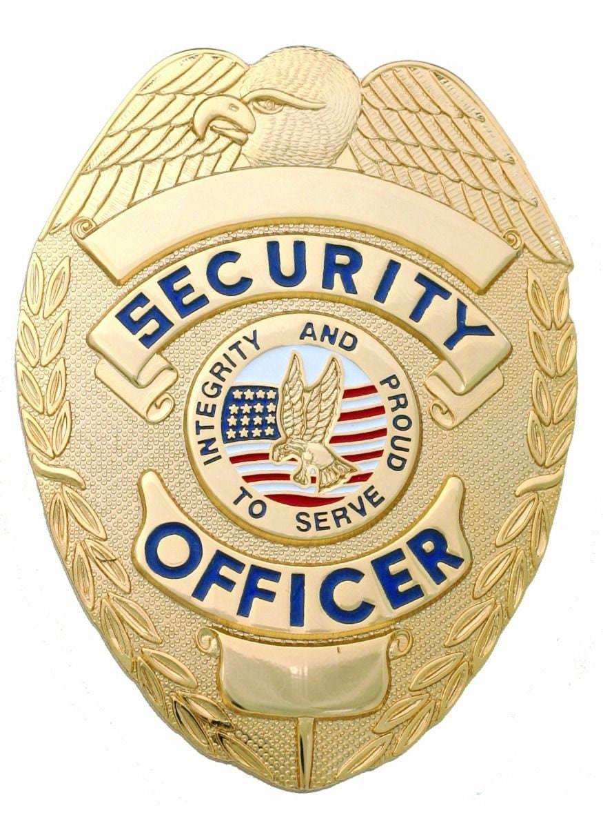 Security Guard Badge gold