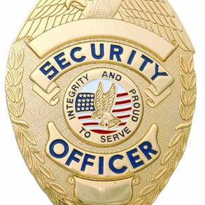 Security Guard Badge gold