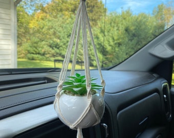 mini millie plant hanger (with succulent)