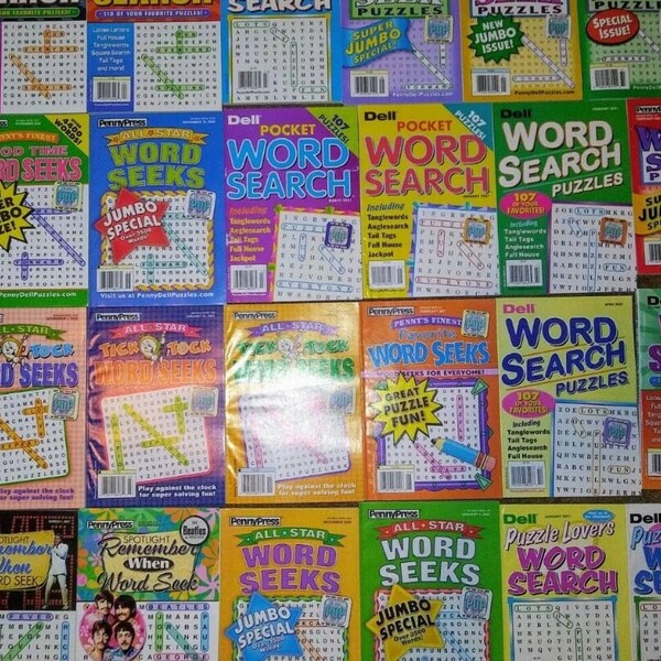 Penny Press Word Search Etsy