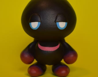 Hand-painted 3D Printed Dark Chao Figure | 3” Collectable Figure | Sonic Inspired Fan Art