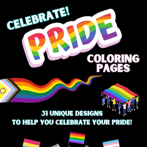 Printable PRIDE Coloring Pages to Celebrate LGBTQIA+ Pride