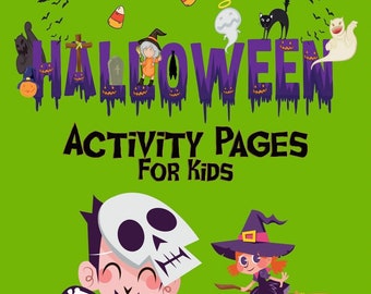 Printable Halloween Activity Pages for Kids