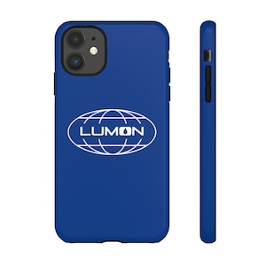Lumon Logo Tough Handyhülle, Durchbruch-inspirierte dunkelblaue Hülle, langlebiges Dual-Layer für iPhone, Samsung & Pixel-Handys