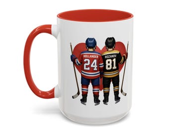 Heated Rivalry Accent Mug - Hockey Romance Show Fan Mug - Subtle Rivals-to-Lovers Design - LGBTQ+ TV Fandom Drinkware