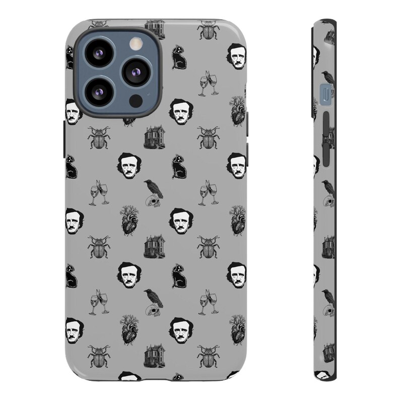 Edgar Allan Poe Iconic Stories Tough Phone Case - Double-Layer Protection, Fits iPhone, Samsung, and Google Devices. Great gift for Readers! image 3