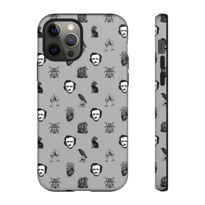 Edgar Allan Poe Iconic Stories Tough Phone Case - Double-Layer Protection, Fits iPhone, Samsung, and Google Devices. Great gift for Readers! image 2