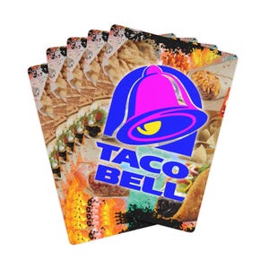 Carte da gioco Taco Bell, design retrò anni '90 bootleg fast food, regalo divertente per gli amanti di Taco Bell e serate di poker