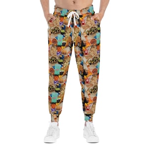 Taco Bell Athletic Joggers - Retro Bootleg  Design, Unisex All-Over Print Lounge & Workout Pants - Comfortable and Unique Gift