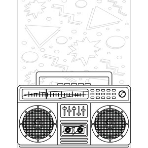 Printable 90's Coloring Pages - Etsy