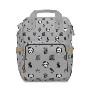 Edgar Backpack Edgar Allan Poe Iconic Tales Gothic Diaper Backpack- Stylish ...