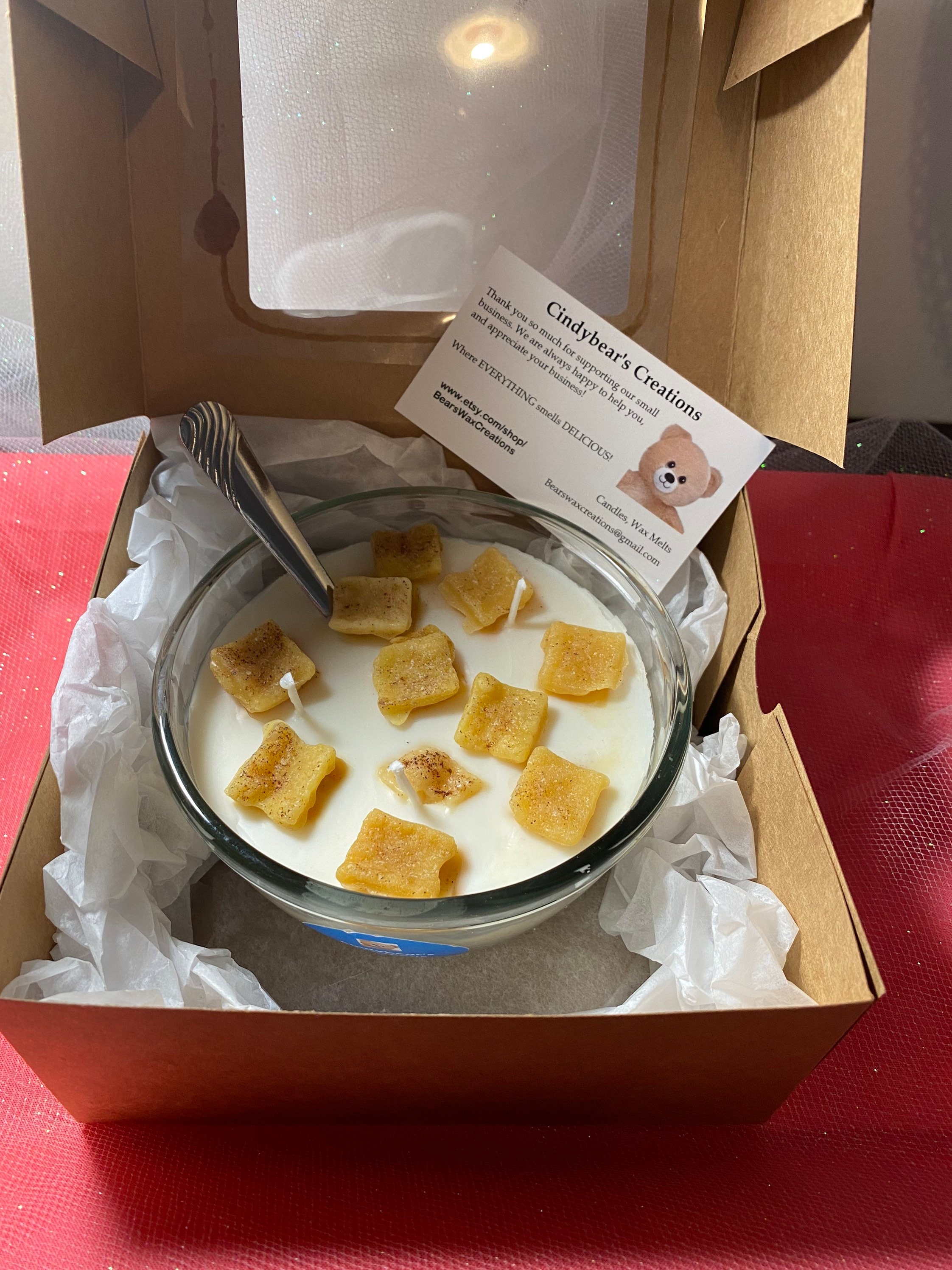 Medium Cinnamon Cereal Candle Etsy UK
