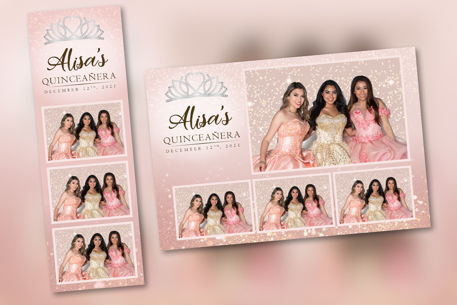 Quinceañera Photo Booth Template Champagne PSD PNG Easy 100 Etsy Quinceañera Photo Booth Template Champagne PSD PNG Easy 100 Etsy