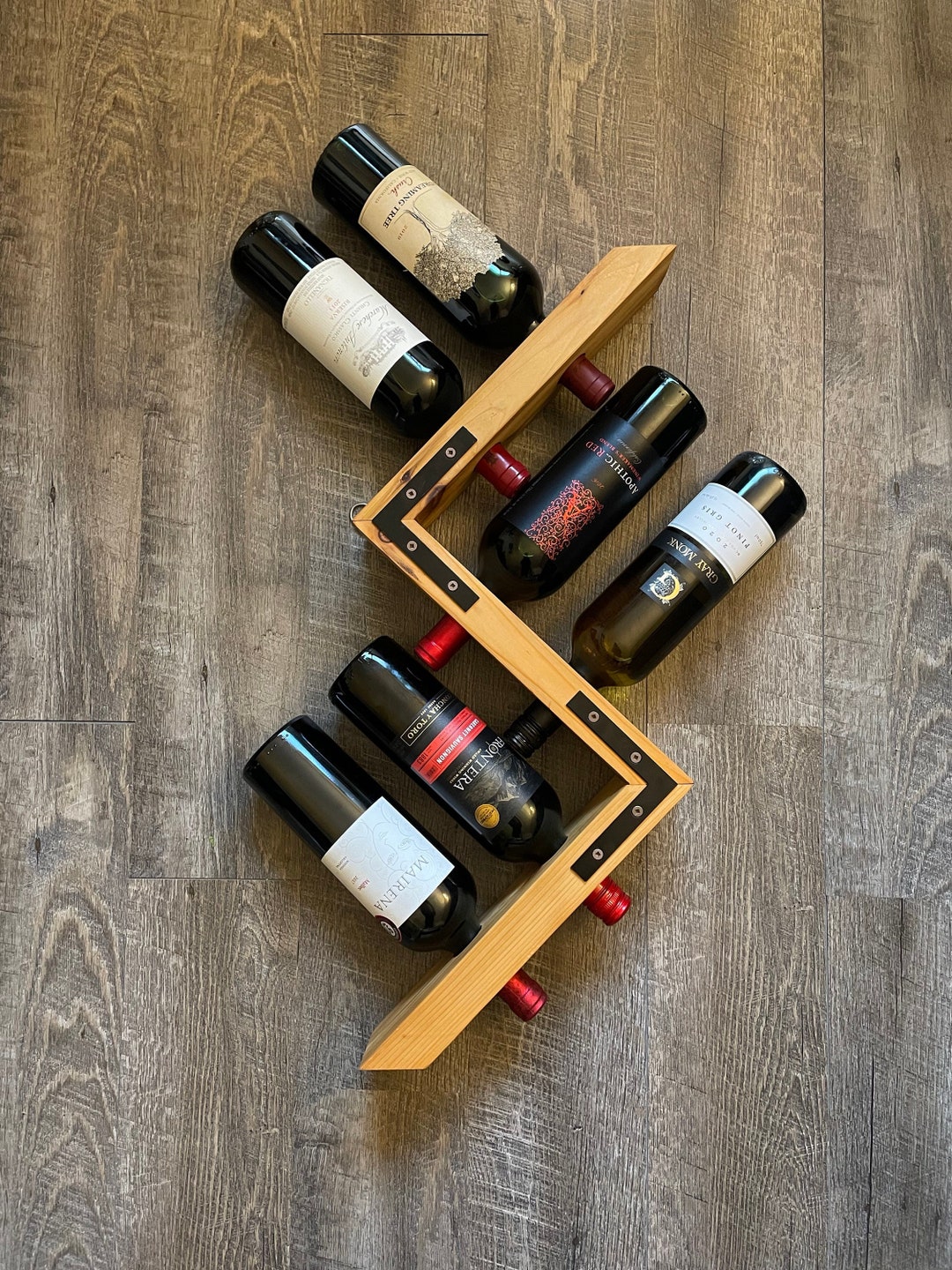 VINO Zigzag Wine Rack Etsy